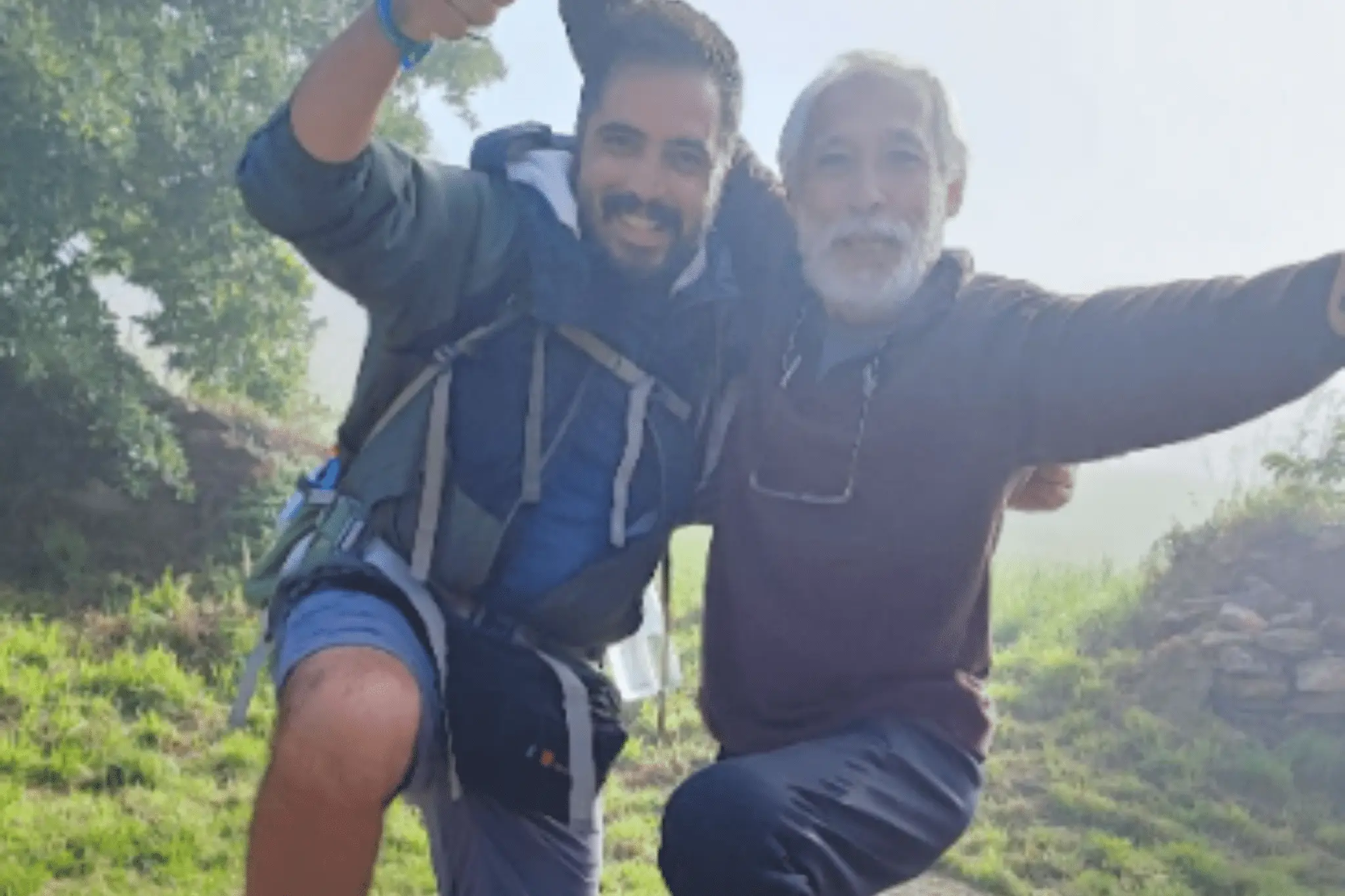 Novos amigos peregrinos no Caminho de Santiago