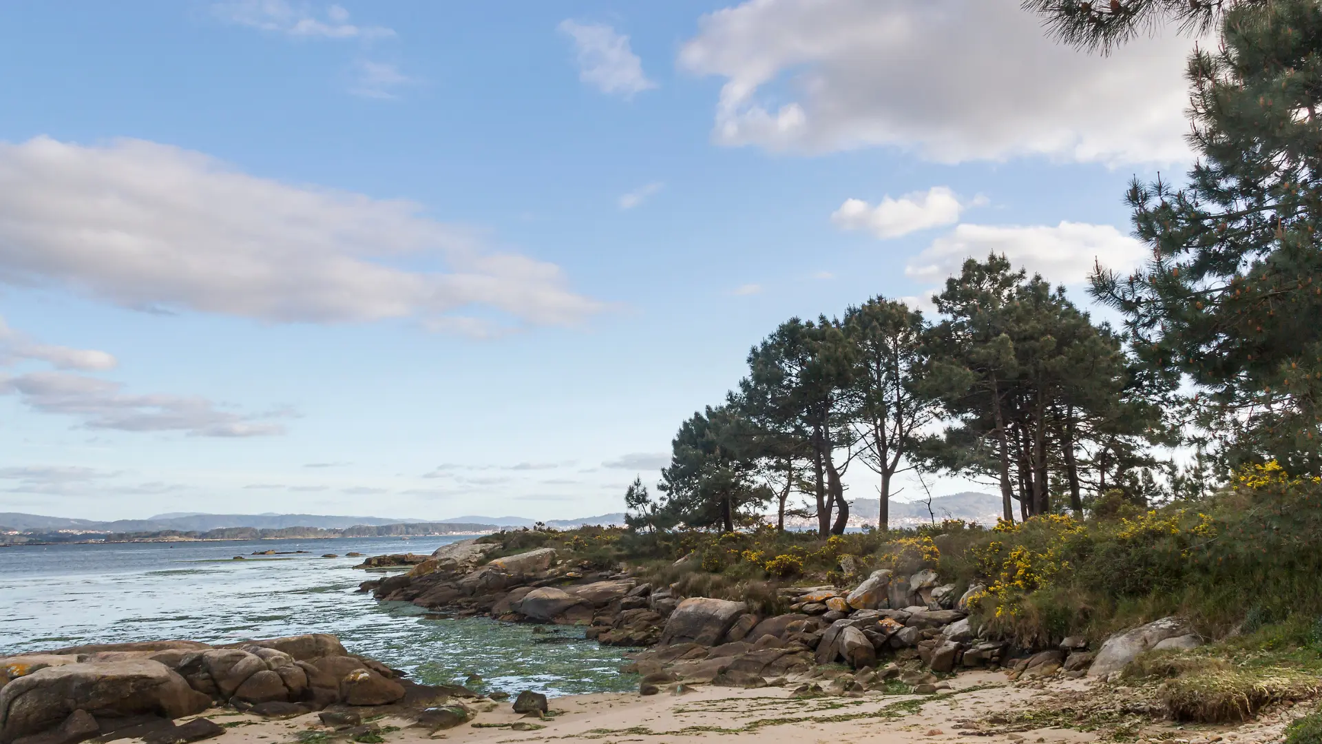 Arnela beach on Arousa Island